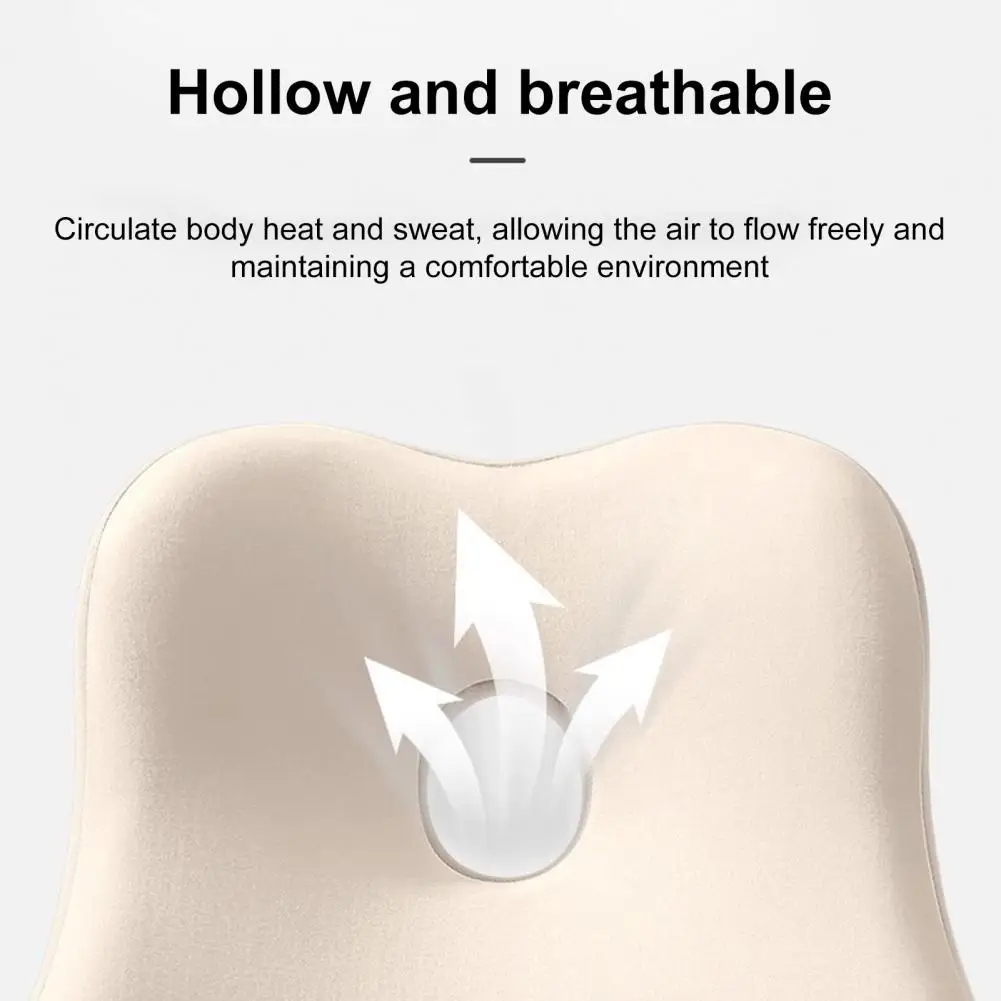 Lumbar Support for Prolonged Sitting Memory Foam Lumbar Support Cushion for Office Chair Adjustable Back Support Pad for Long
