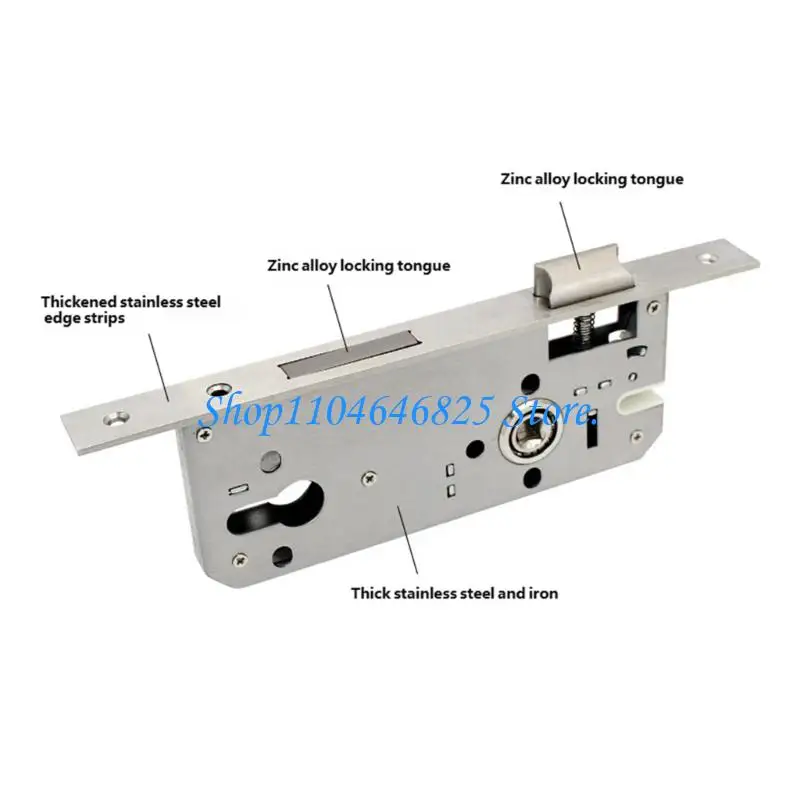 85 Type Mortise Lock Body Single Point Lock for Aluminum Frame Door Repair Use