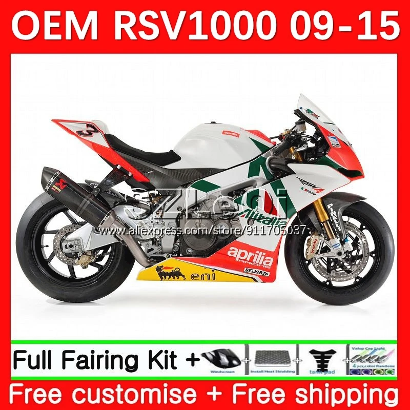 White Red Injection For Aprilia RSV4 RSV 1000 R 1000R 12No.37 RSV1000 09 10 11 12 13 14 15 RSV1000RR 2009 2011 2015 Fairings