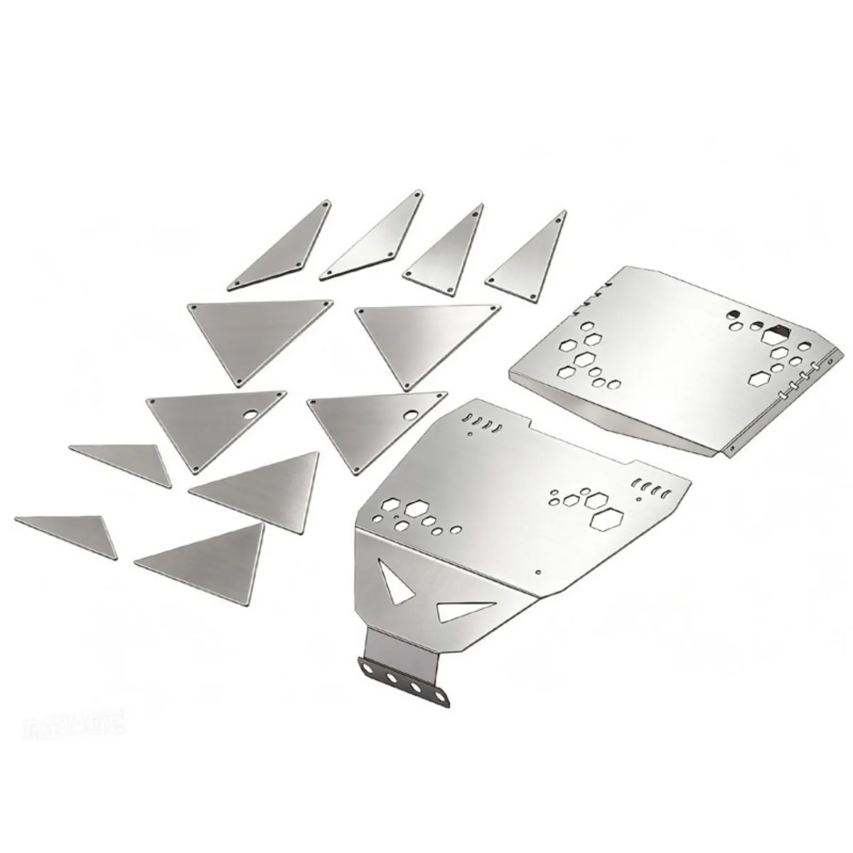 1 Set Stainless Steel Hull Armor Hood Body Shell Suitable for Traxxas UDR Unilimted Desert Racer Upgardes
