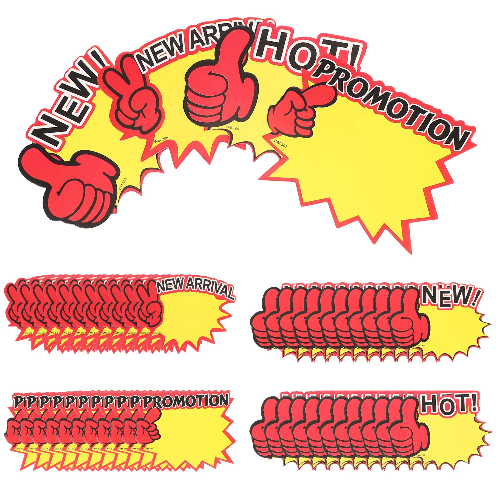 

200Pcs Price Labels Mini Sales Tags for Shopping Mall Store Rack Display Use English Marked Lightweight Portable Odorless