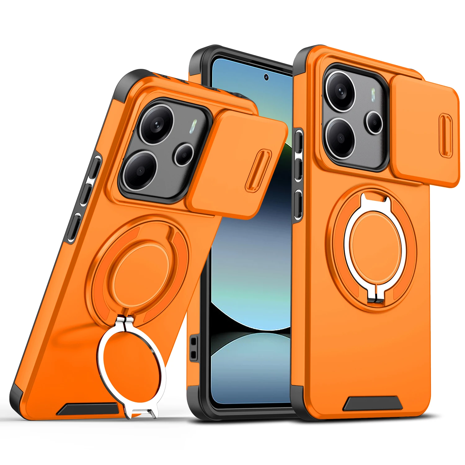 Für Xiaomi Redmi Note 14 Hülle Redmi Note 14 4G 5G Cover Magnetring-Panzerung Schiebe-Kameralinsen-Schutz Magsafe Kabelloses Laden Schutzhülle – Detail 15