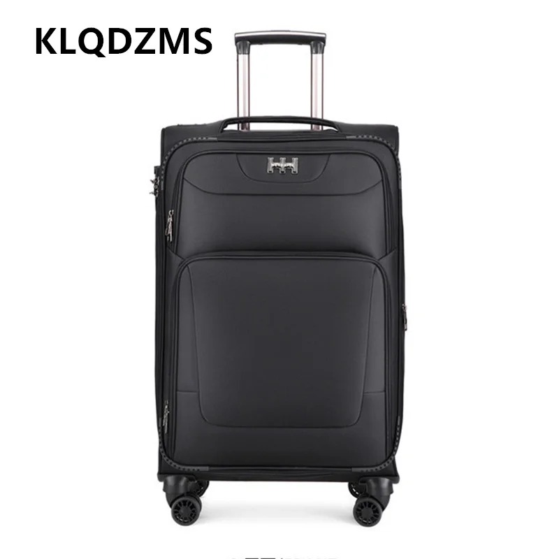 KLQDZMS Kabinengepäck Oxford-Stoff Business Boarding Box Trolley mit großer Kapazität Dreiteilige Passwortbox Reisekoffer