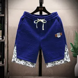Summer Running Shorts Men Casual Jogging Sport Short Pants fashion letter pattern Drawstring Loose Dry Gym Sports Shorts male