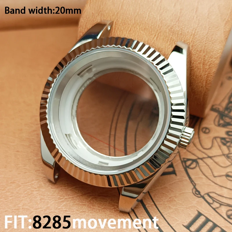 Submersível Sapphire Cristal Waterproof Case, Movimento Mecânico Automático, Alta qualidade, 40mm, 8285, NH34, NH35