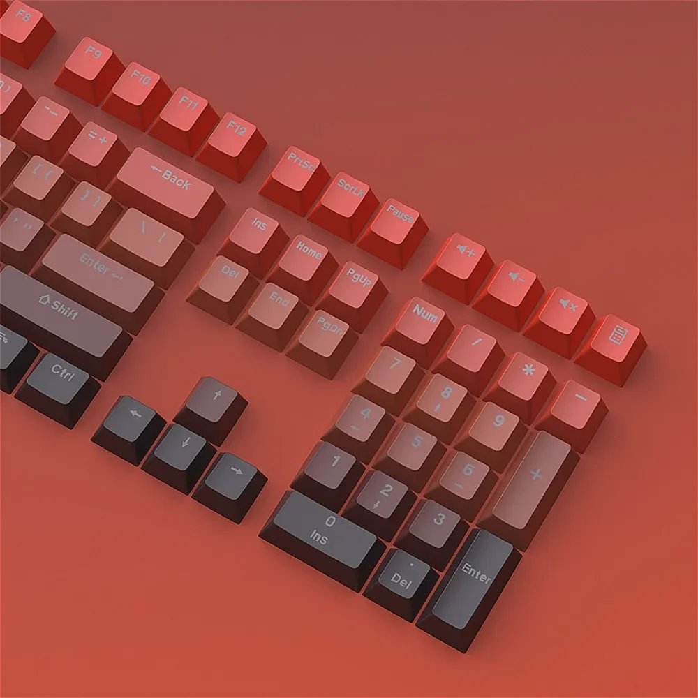 PBT keycaps 134 keys OEM height, lucky key caps, hot sublimation, suitable for Cherry MX 104/87/61 mechanical keyboard