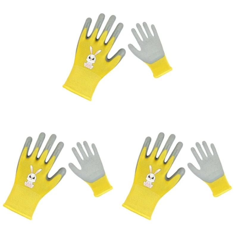 

Grip Gloves Safety Work Gloves Latex Coated Gloves for Children Kid Waterproof Breathable Glove for Camping