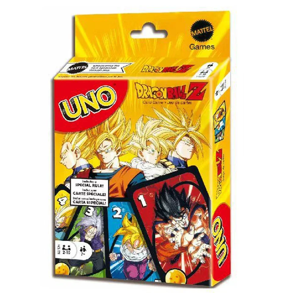7 styles  UNO NO MERCY Matching Card Game Dragon Ball Z Multiplayer Family Party Boardgame Funny Friends Entertainment Poker