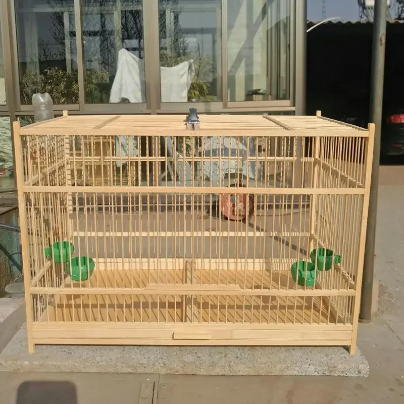 

Super Large Bamboo Bird Cock Cage 50cm Handmade Breathable Bird Nest Traditional Chinese Folk Crafts Pet Product Bird House