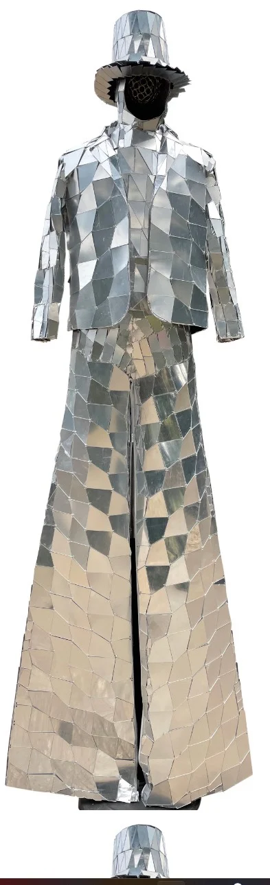 ركائز مرآة زي الحيوان رئيس الأداء اليد خياطة موكب عرض الحفلات مهرجان الموسيقى جديد تخصيص Diy بها بنفسك علامات زودياك الموضة