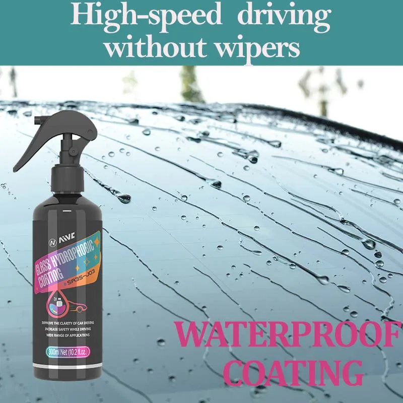 กระจกรถยนต์สเปรย์เคลือบกันน้ํา Aivc กระจก Anti-Rain Hydrophobic ภาษาโปลิชคํา Liquid Water Repellent อุปกรณ์ทําความสะอาดรถยนต์