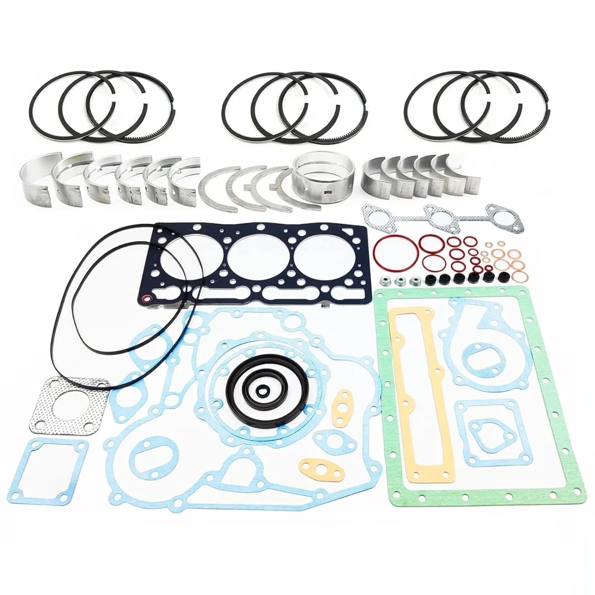 

Overhaul Re-Ring Kit For Kubota D1105 Engine KX41 KX36-2 KX41-2 U25S Excavator F2400 F2560E F2880 F2680E B1750D B1750E Tractor