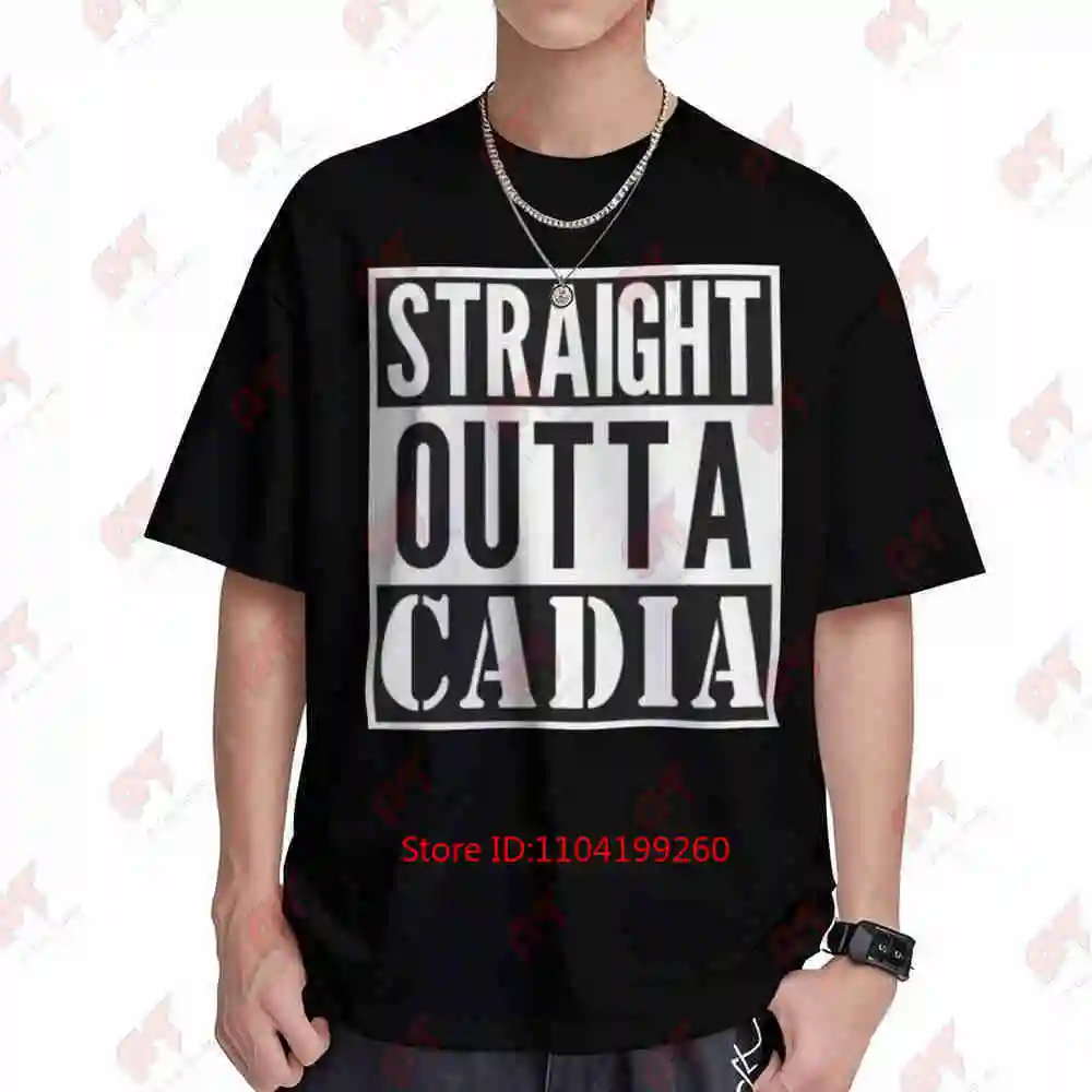 Straight Outta Cadia Short Sleeve Tee 100% Cotton T-Shirt