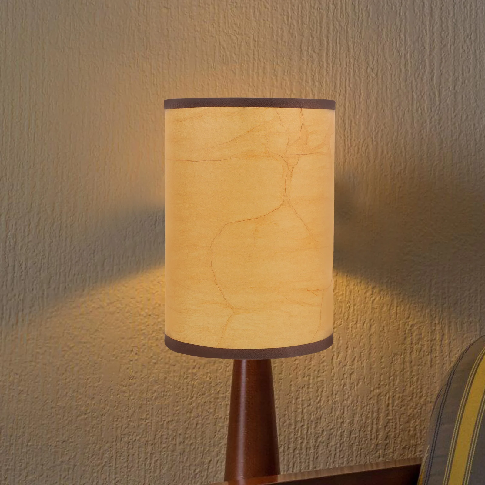 

Colorful Fabric Lampshade Round Cylinder Thick Cloth Covers for Bedroom Living Room Office Minimize Glare Warm Lighting