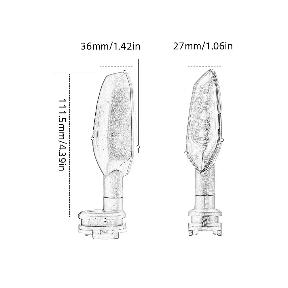 Flasher LED Turn Signal For YAMAHA MT07 MT09 FZ 16 250 FZ1 FZ8 Tenere 700 XSR Tracer 900 Motorcycle Accessories Indicator Light