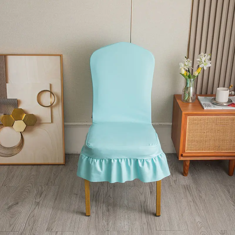 

Four Season Universal Stretch Leather Chair Cover Candy Color Wedding Restaurant Decor Chair Case Home Dining Chair Protect Case