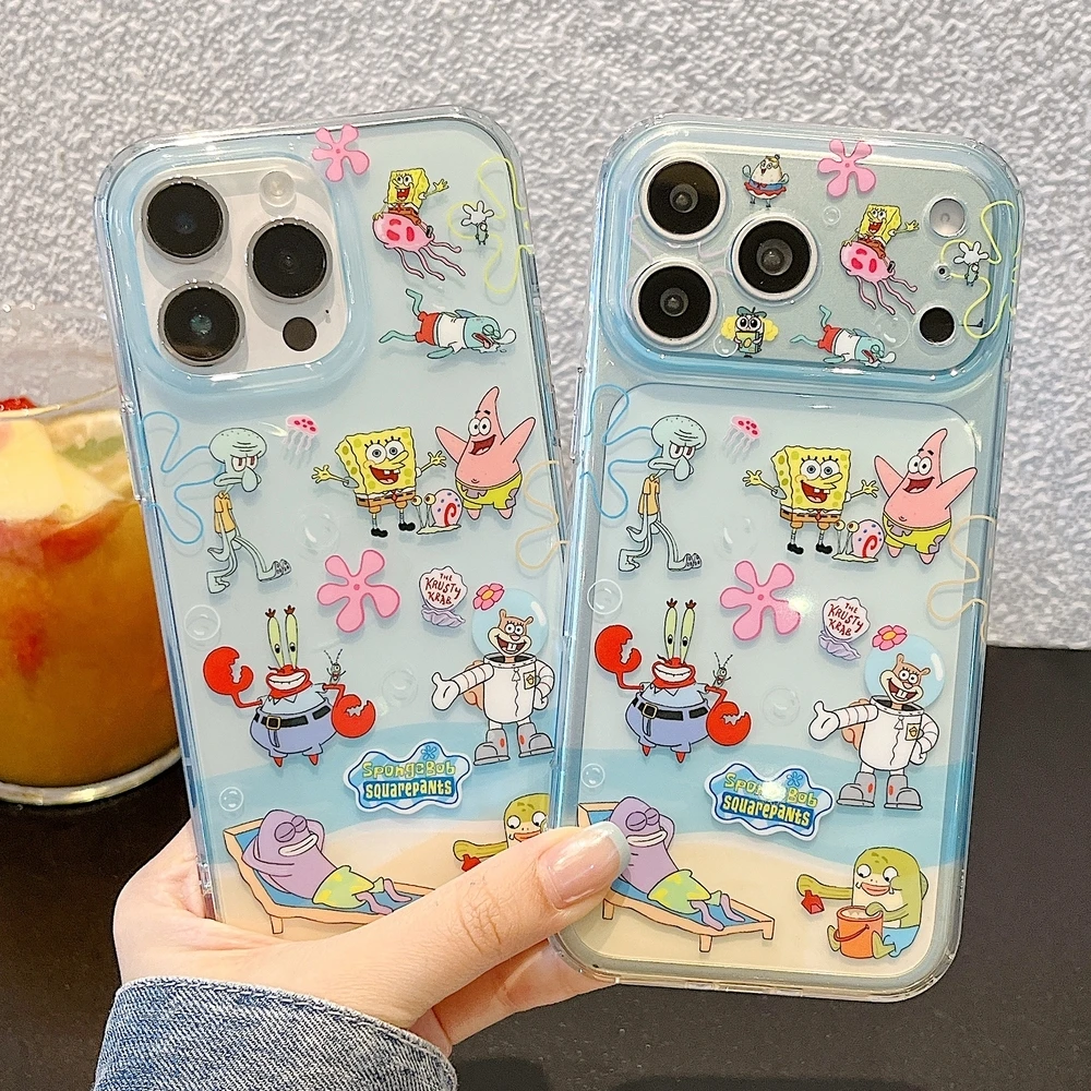 Suits - 漫画スポンジボブスクエアパンツ パトリックスター ビキニボトム 可愛いスマホケース iPhone 17
