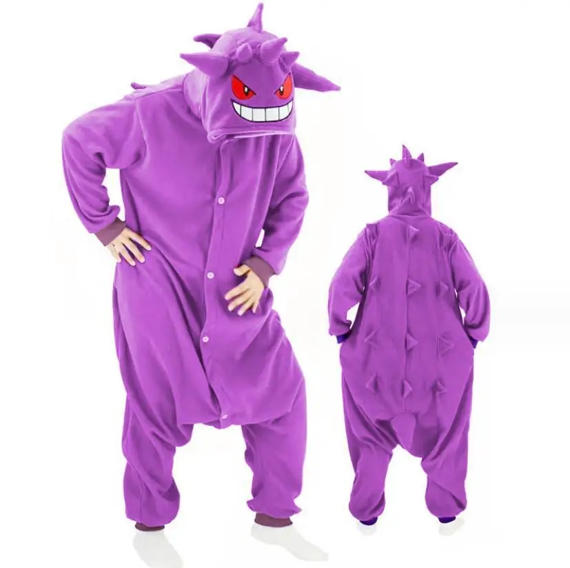 combinaison-pyjama-pour-couple-cosplay-parent-enfant-vetements-de-maison-dessin-anime-pok-e-mon-gengar-genggui-yaoxi