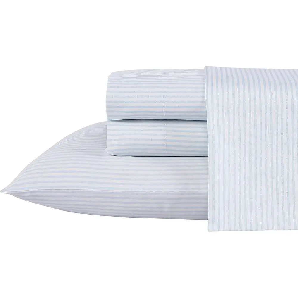 

Luxurious Cotton Sateen Sheet Set with Silky Smoothness, Including Pillowcases and Fitted Sheet in Royal Blue