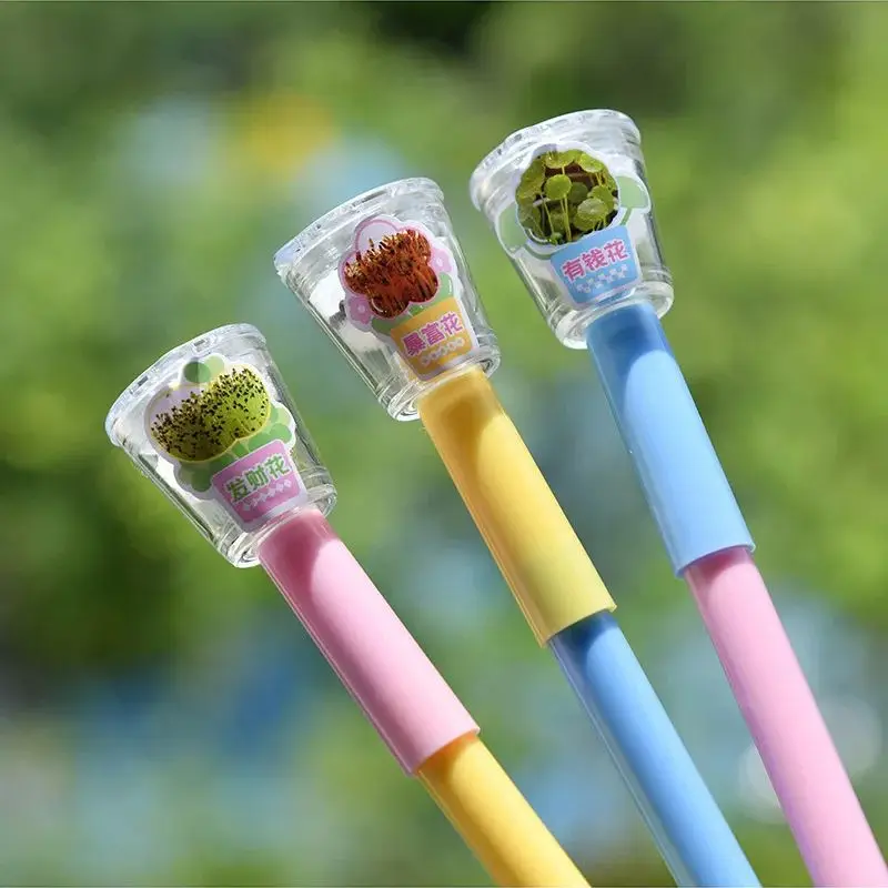 

1pcs Miniature landscape ballpoint pen, gel pen, black ink with 0.5mm nib, suitable for students, teachers, and office use.