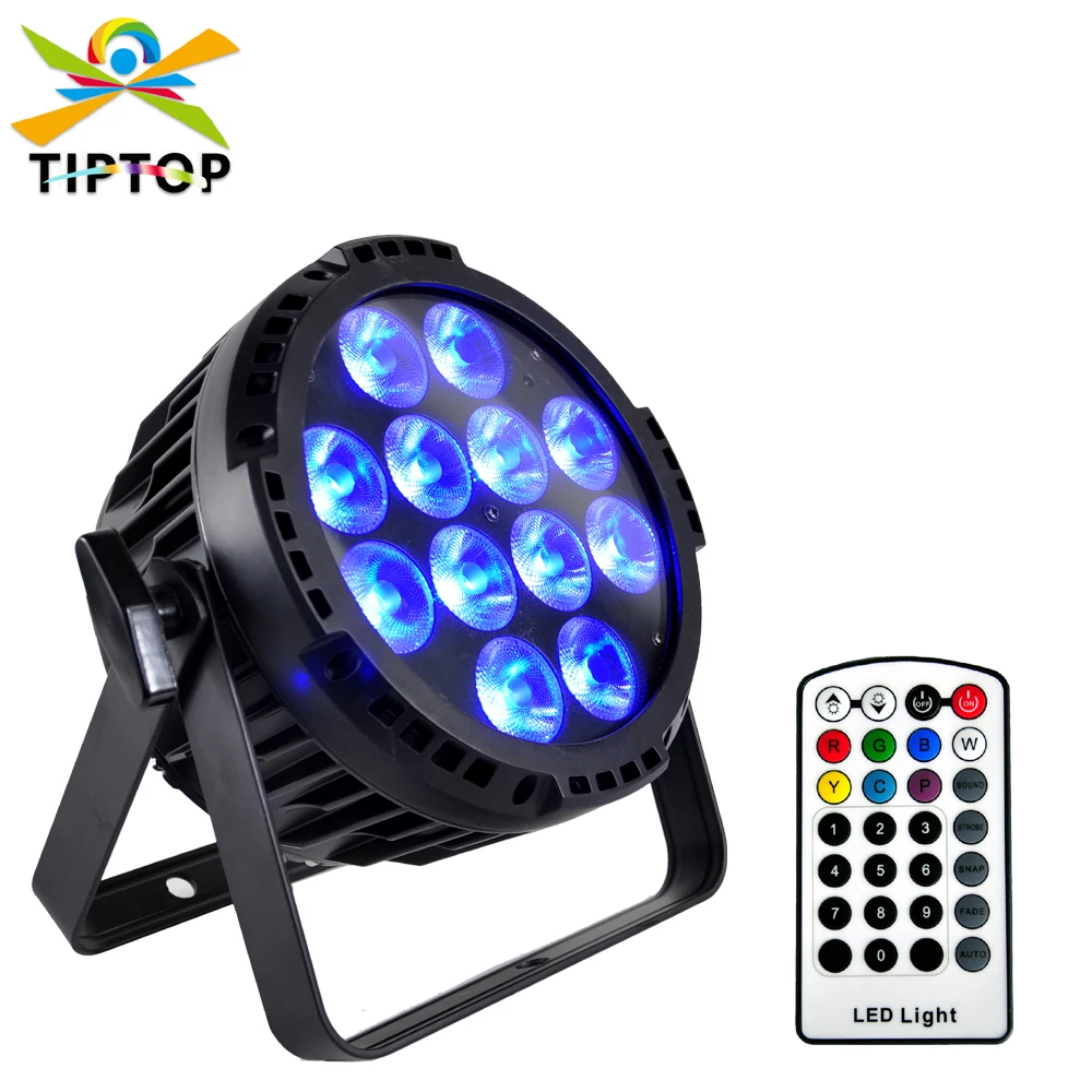 

TIPTOP 12x18W RGBWAUV 6IN1 Wireless DMX Rechargeable Waterproof Battery Power Led Par Light DJ Disco Stage Uplight