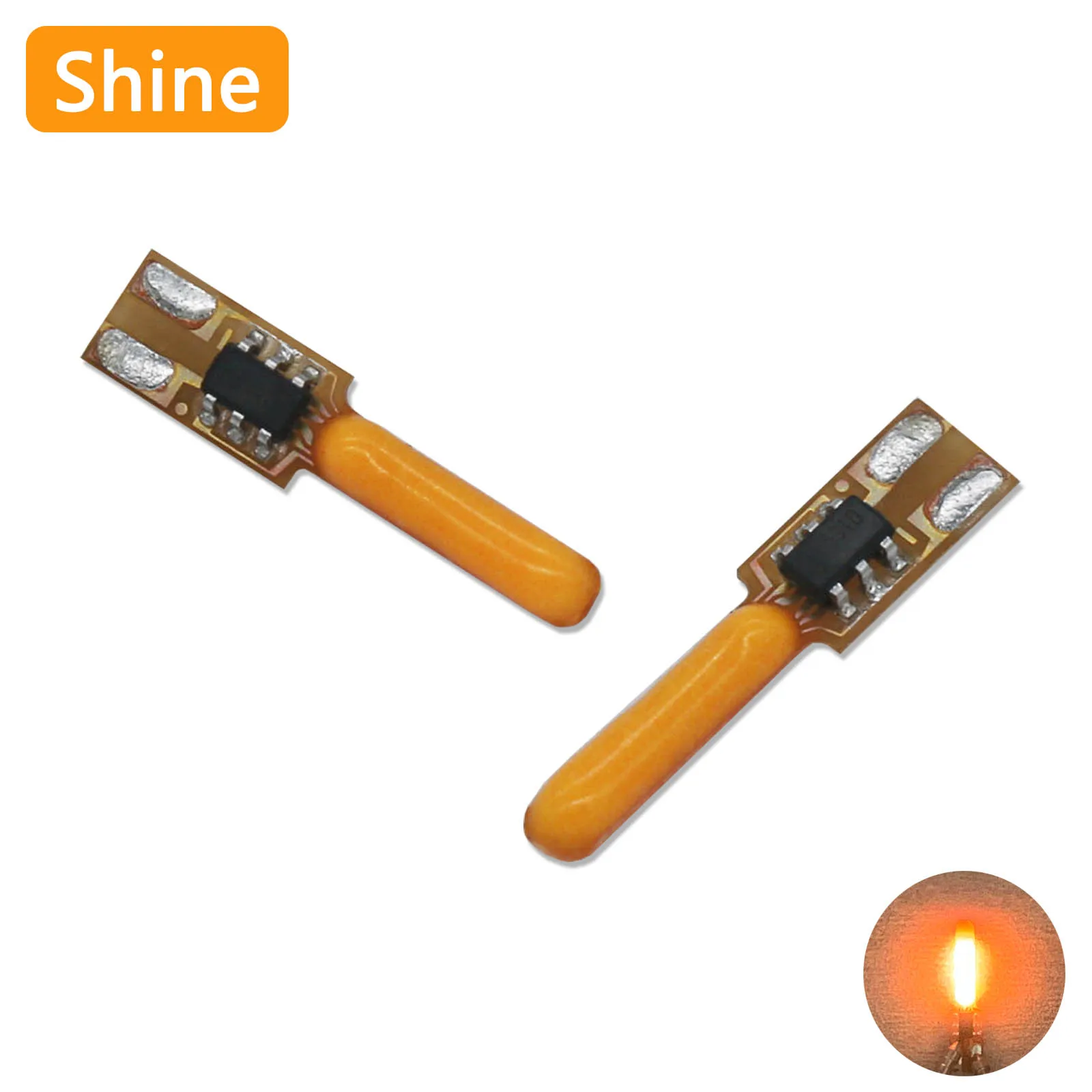 LED COB Meteor Shower flowing light 3V 15mm LED filament flash flowing 1800k warm white lamp accessories diode decoration DIY