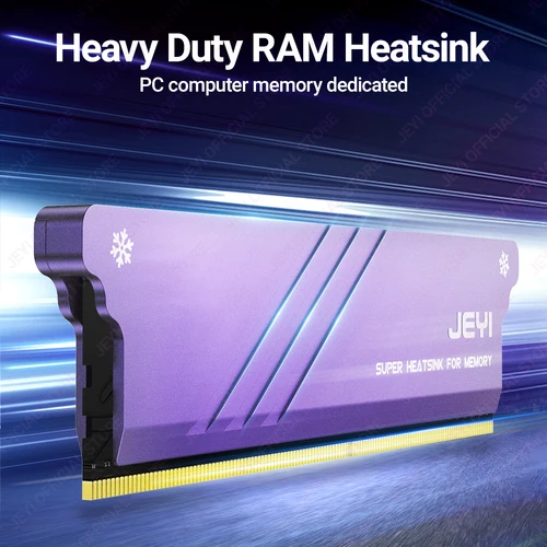Imagen 2 del producto Disipador de calor de memoria RAM JEYI con almohadillas térmicas, enfriador de RAM de escritorio, disipación de radiación DDR para PC DIY DDR2 DDR3 DDR4 DDR5