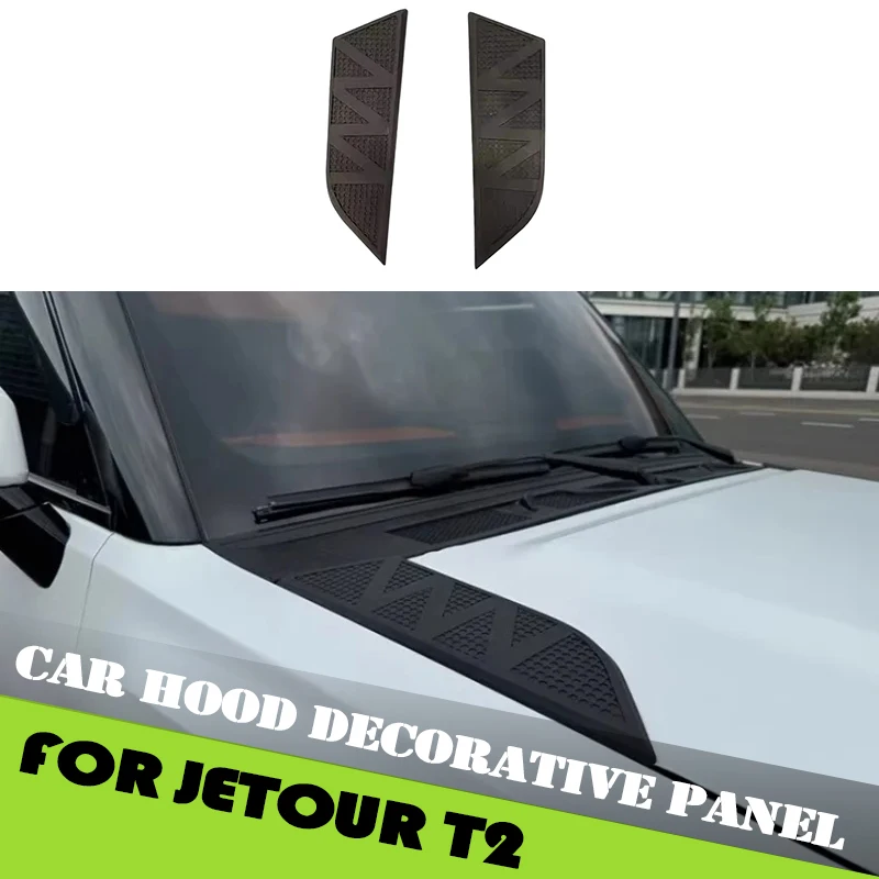 

Car Hood Decorative Panel Fit for Jetour Traveller T2 2023 2024 2025 Modified Car Engine Hood Car Exterior Accessories