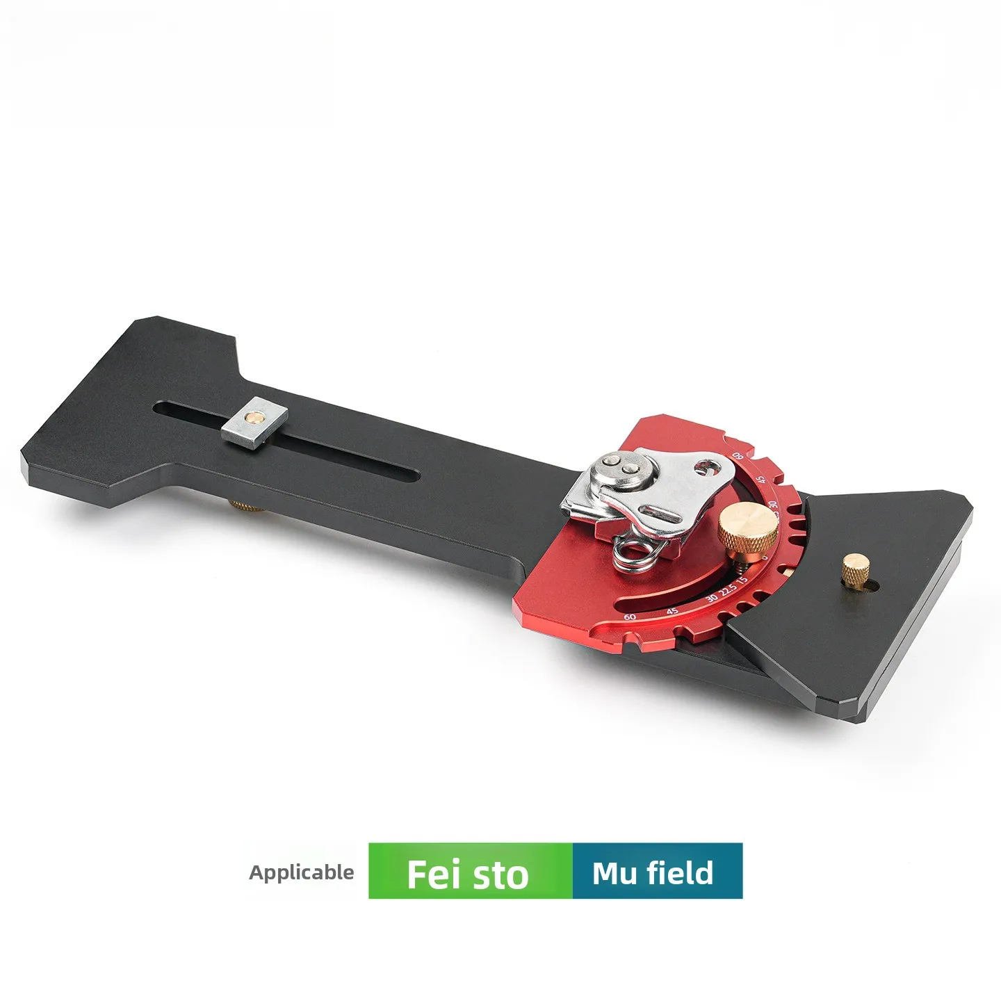 Track Saw Angle Stop, Aluminum Alloy CNC Guide Rail Angle Fence, 90° Bevel Cutting Locator Woodworking Tool