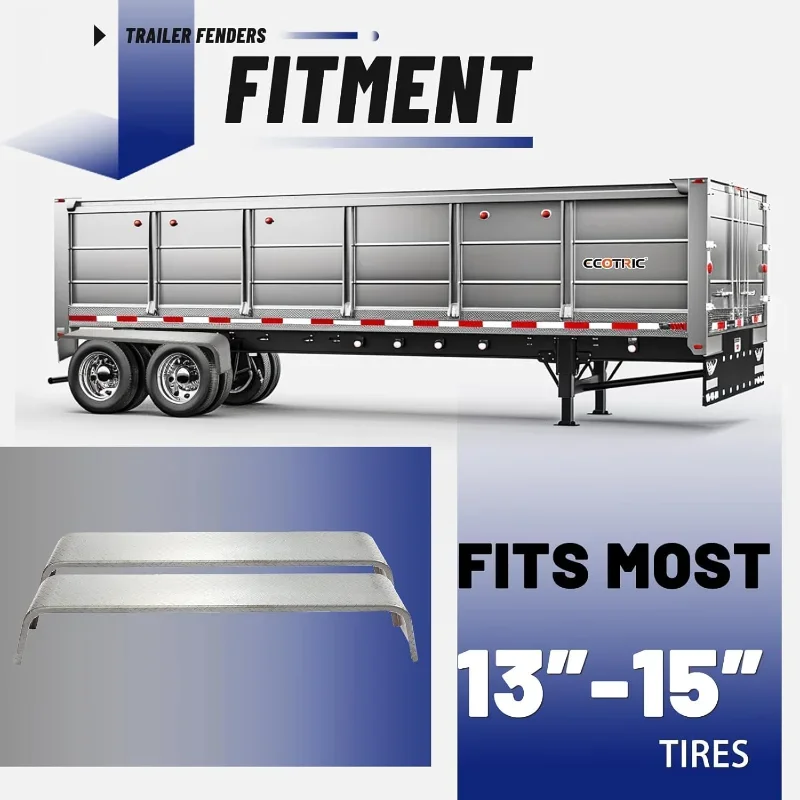 Tandem Axle Trailer Fenders 72-7/8