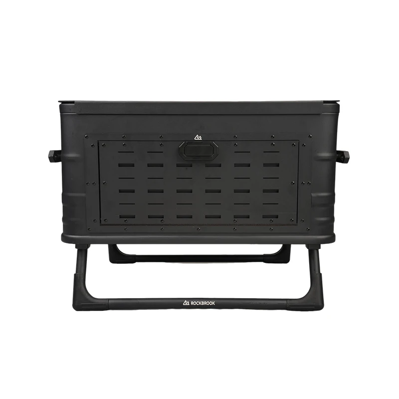 

Aluminum Foldable Table Box Impact Resistant Collapsible Storage Bin for Outdoor Camping Travel and Kitchen Use