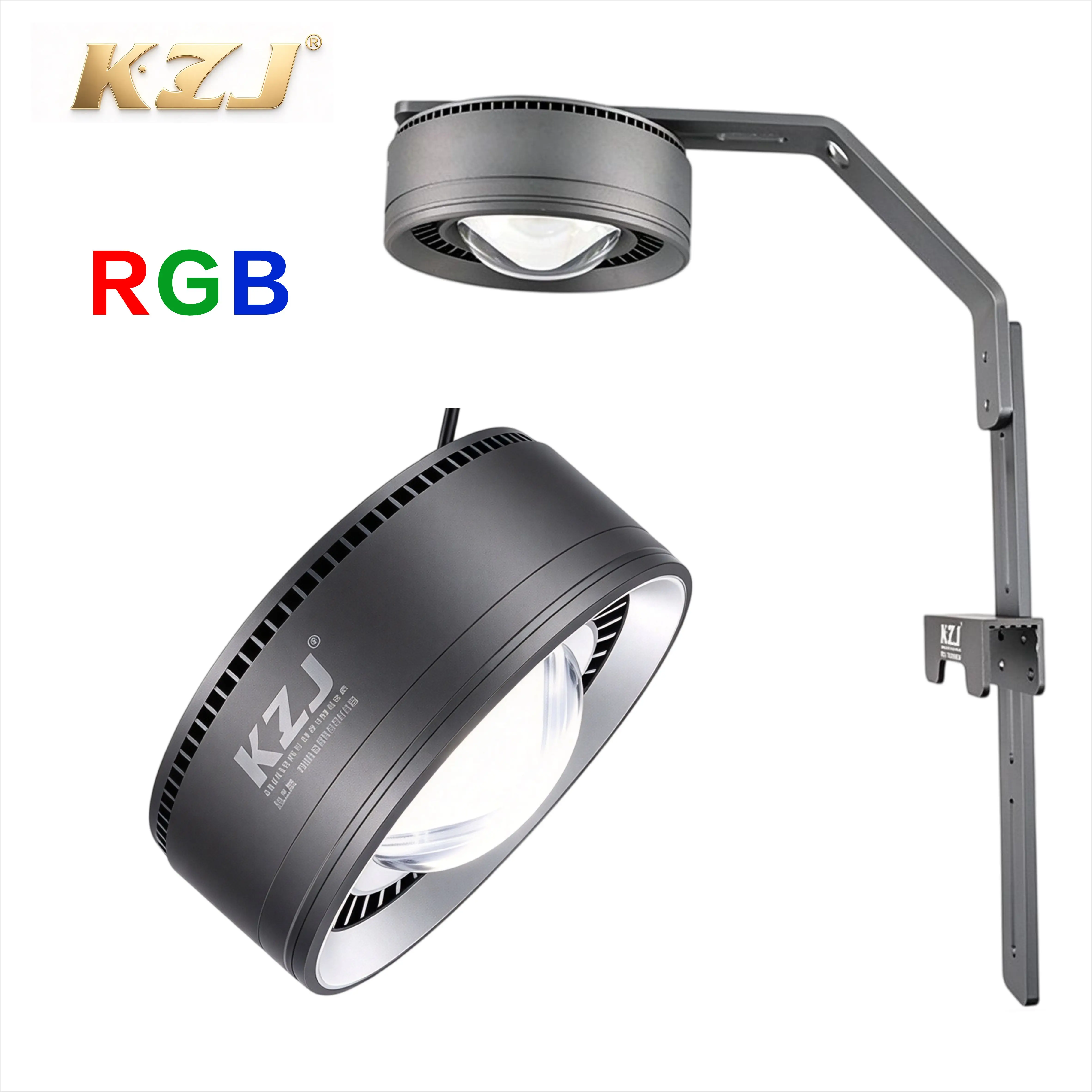 KZJ RM Series Full Spectrum LED Fish Tank Light for Planted Aquarium, Promote Plant Growth, Color Enhancing，with Bracket