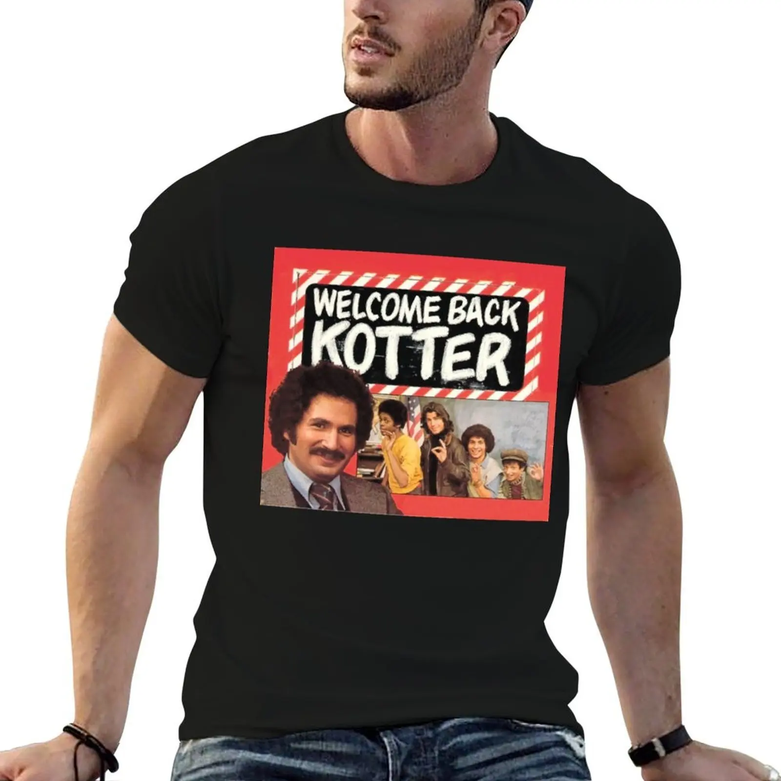 

Welcome Back Kotter- Vintage Retro TV Sitcom 70s T-Shirt g man t shirts for men cotton tshirt 100% T-Shirt