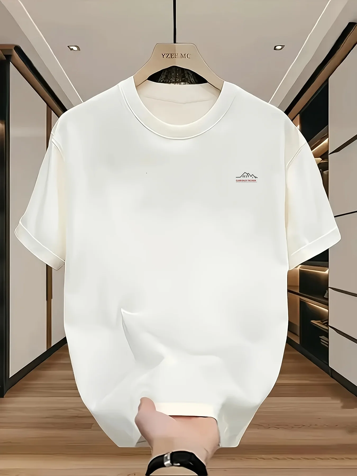 Climb Enjoy The Snow Mountain Camping Graphic Tee For Men Made Of 100% Cotton Perfect For Summer Outdoor Casual Streetwear