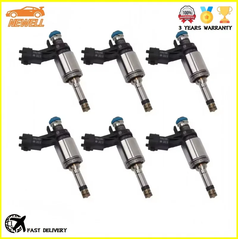 

6pcs 12634491 0261500303 Fuel Injector For BUICK ENCLAVE CHEVROLET TRAVERSE GMC ENCLAVE ACADIA 3.6L 12663380
