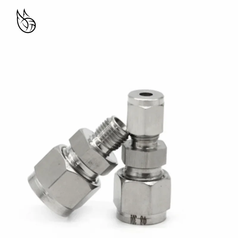 Variable durchmesser 3 ~ 12mm Rohr OD Doppel Ferrule Rohr Gerade Compression Fitting Koppler SS Rohr Anschluss Edelstahl 304