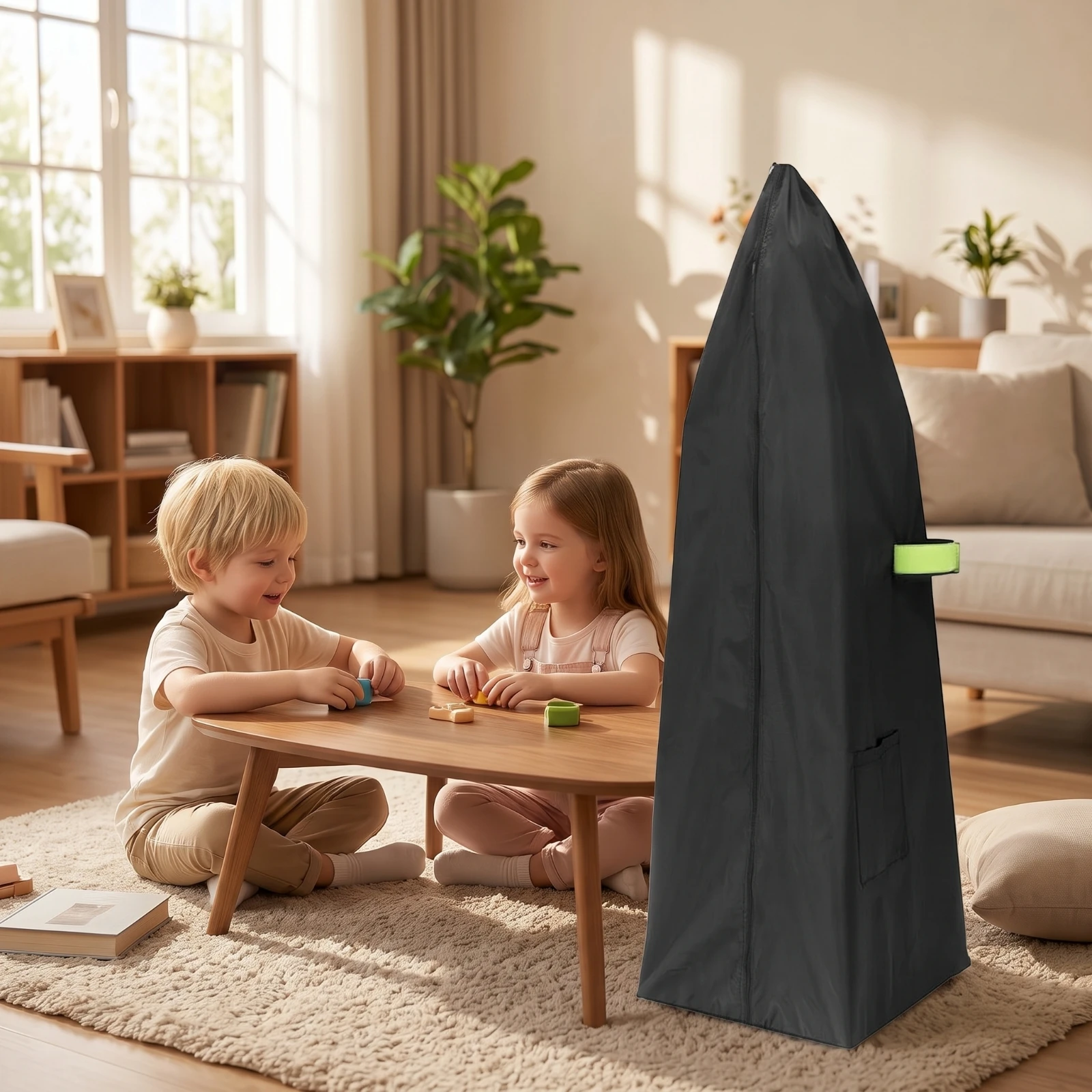 Vacuum Cleaner Protect Cover Drawstring Upright Vacuum Cover Lightweight Tear-Resistant for Closet