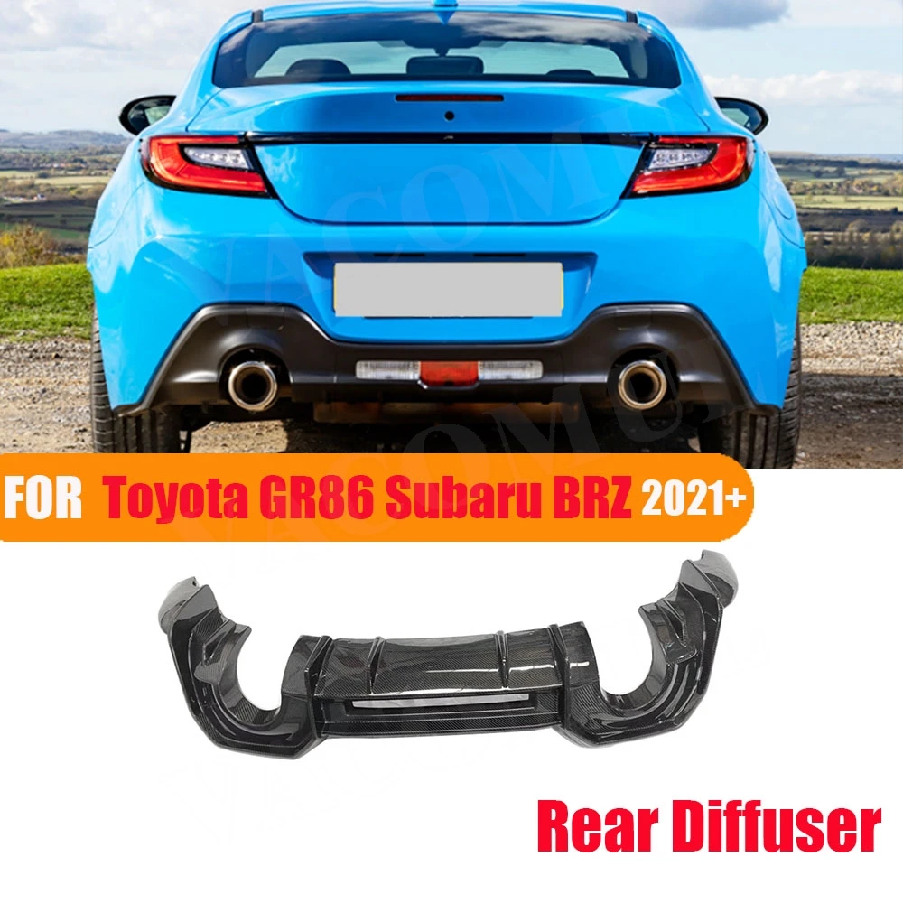

VACOMUL For Toyota GR86 Subaru BRZ 2021+ Carbon Fiber Car Rear Lip Spoiler Diffuser Rear Bumper Extension Car BodyKit FRP