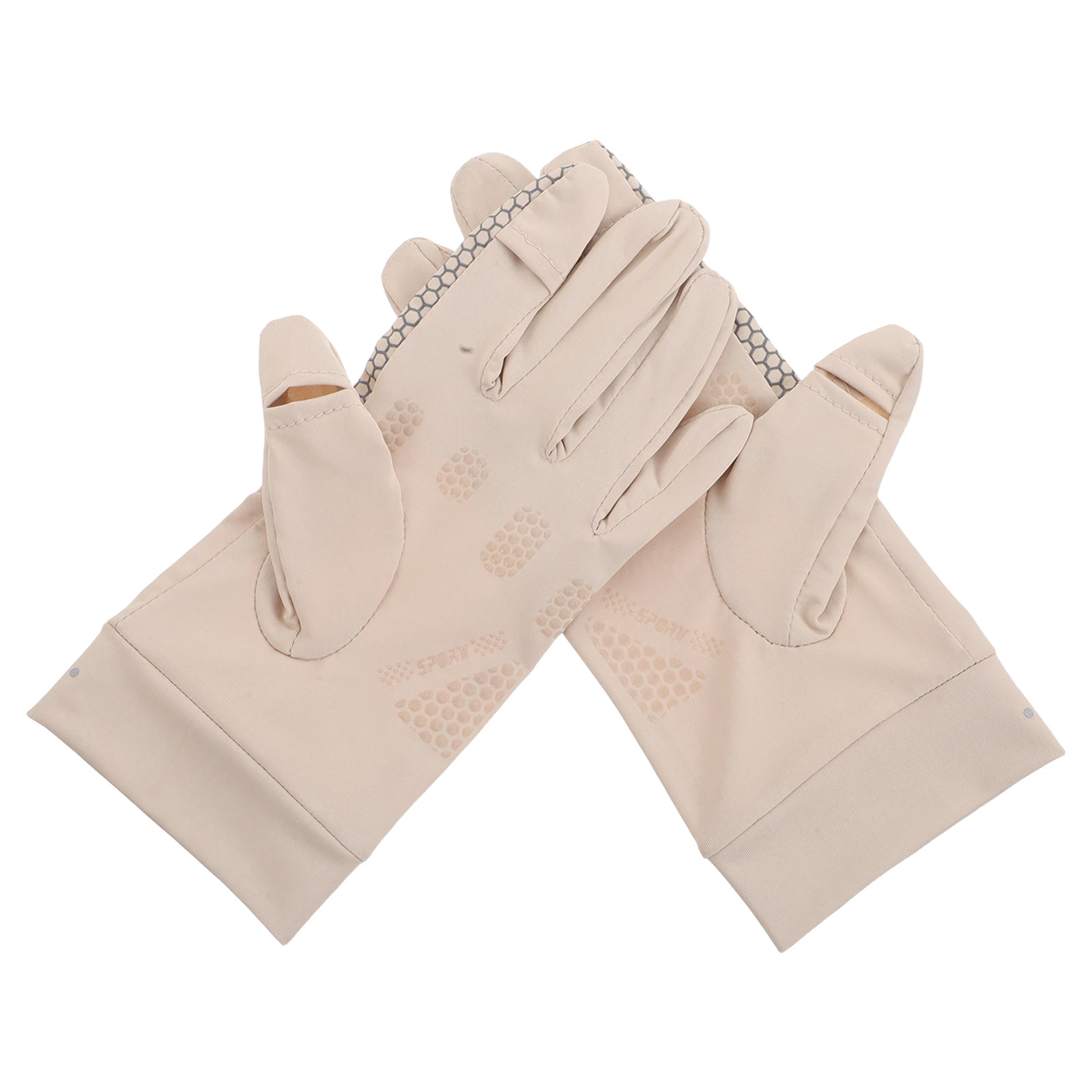 1Pair Breathable Touchscreen Gloves Uv Sun Protection Non-Slip Grip Driving Cycling Outdoor Activities Cycling Gloves for Women