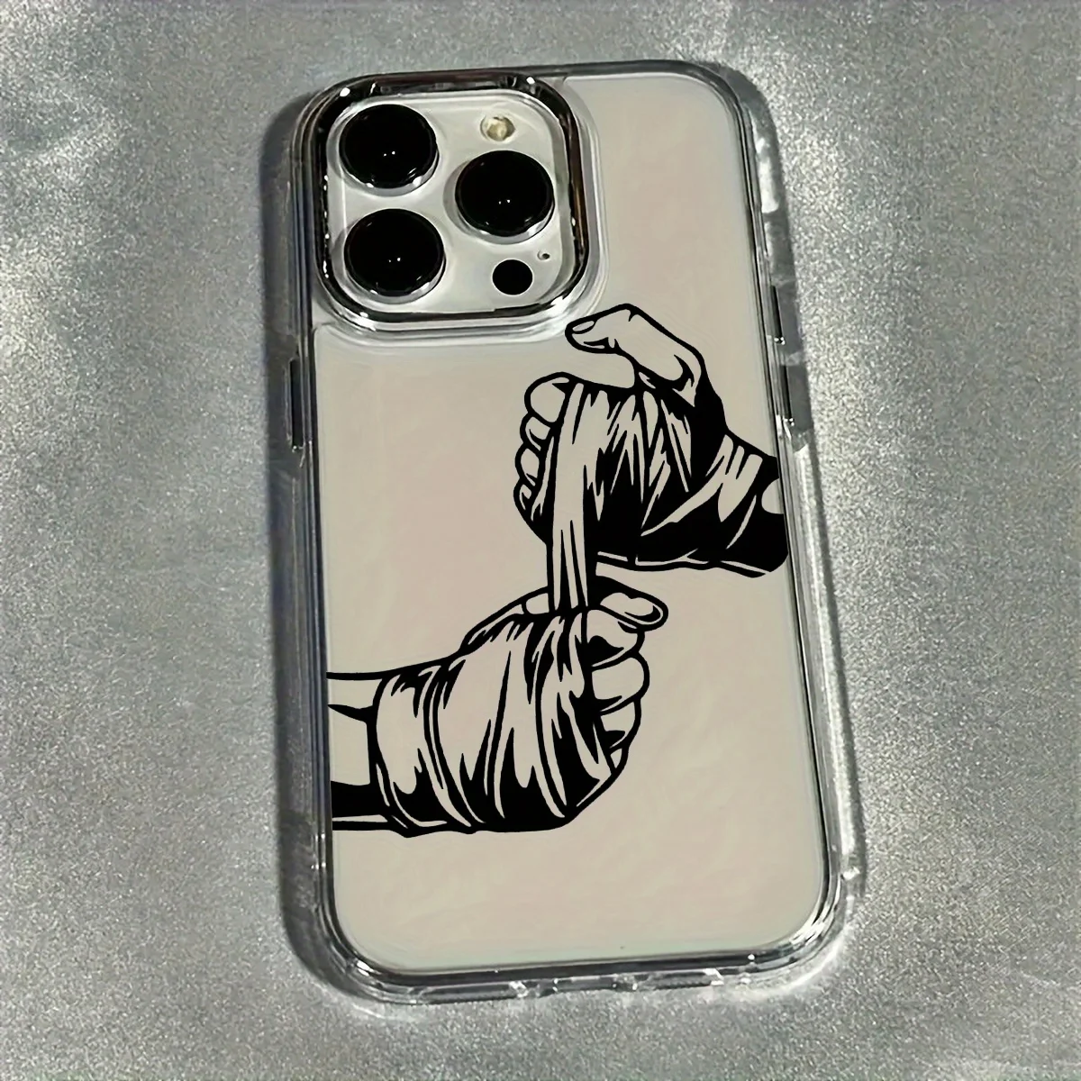 

Boxing style pattern phone case for iPhone 17 16 15 14 13 12 11 Pro/ Max/Plus shock-proof rear cover anti-fingerprint