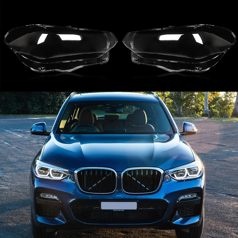 

SAIQINGSP 1 Pair Headlight cover For BMW G01 G02 G08 F97 F98 X3 X4 X3M X4M 2018-2021 Car Accessories Tools