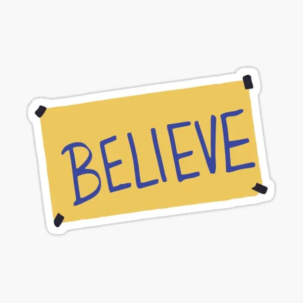 Believe Ted  5PCS Stickers for Stickers Water Bottles Window Living Room Cartoon Cute Home Room Art Luggage Print Background