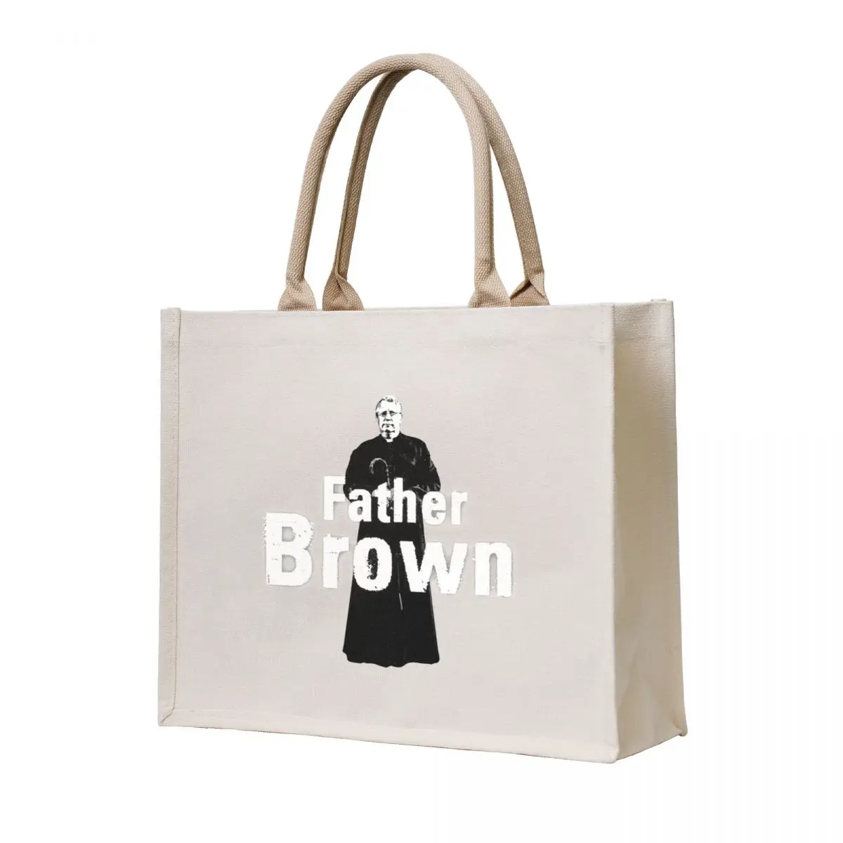 

Father Brown Tote Bag Women's shopper shopping bag Customizable tote bag Canvas