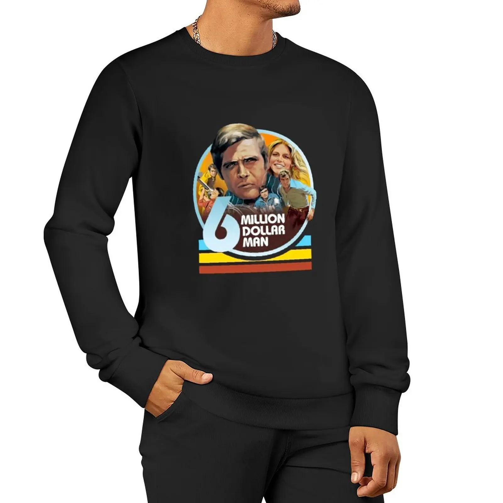 Six Million Dollar Man Pullover Hoodie blouse winter clothes clothes for men sweatshirt