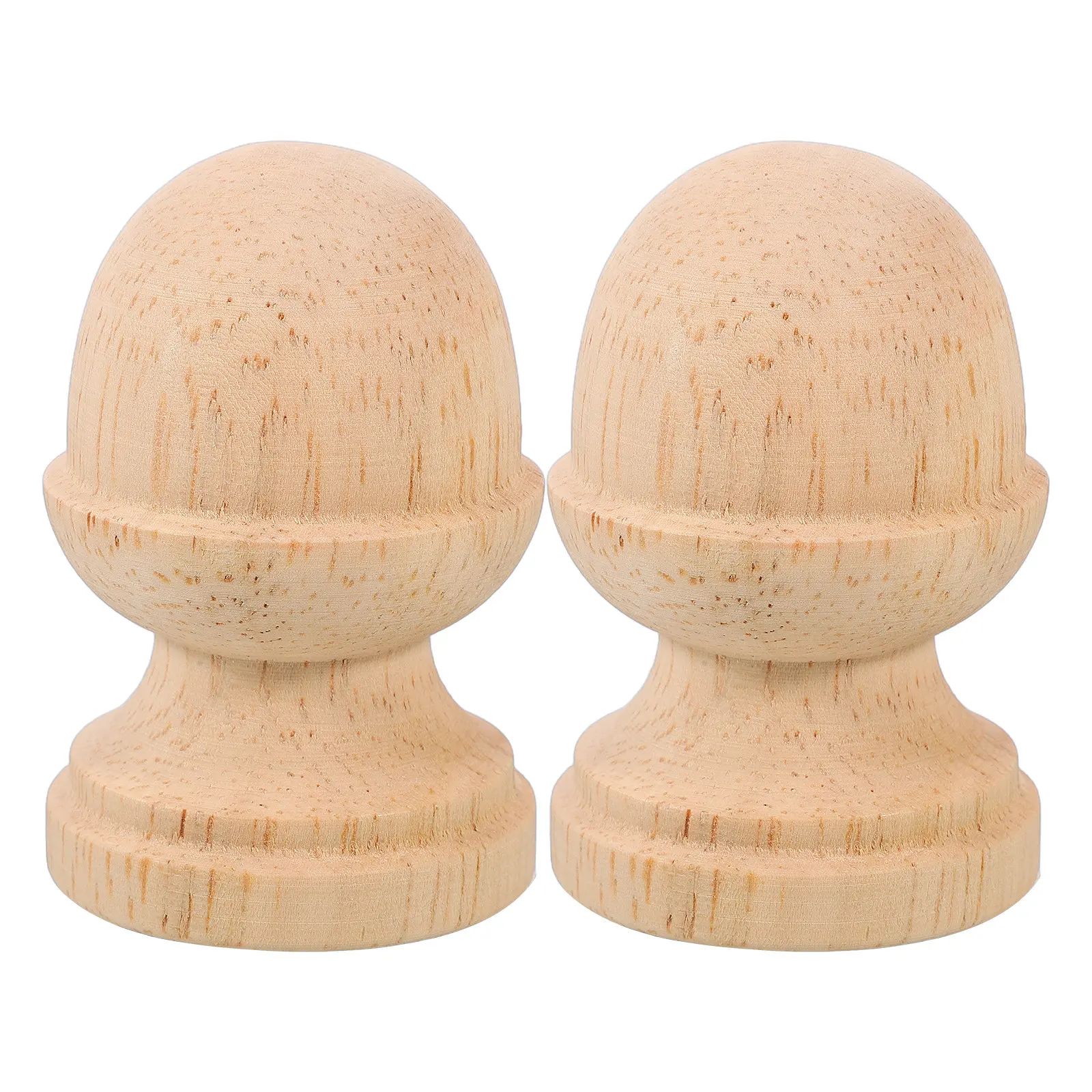 Outdoor Furniture Diy - Handy Unfinished Solid Wood Column Finial