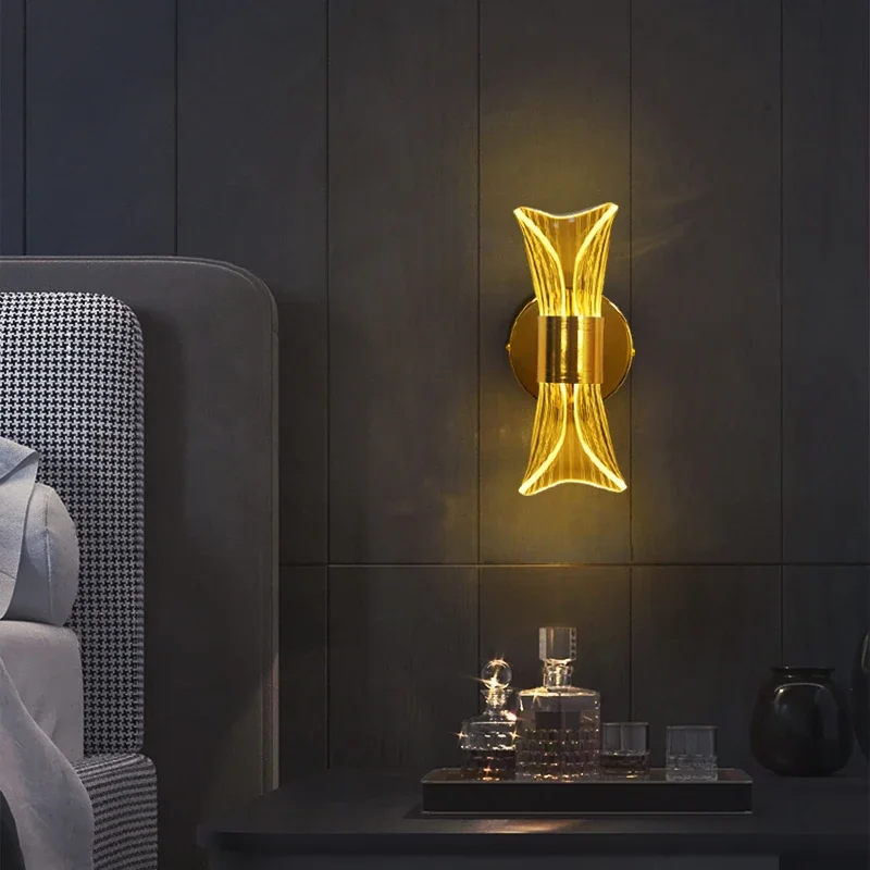 

Скандинавский светодиодный настенный светильник, внутреннее освещение, бытовая техника, спальня, коридор, гостиная, домашнее прикроватное украшение, настенный светильник, бра