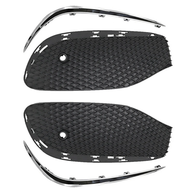 

Передний бампер автомобиля, противотуманная решетка, противотуманная фара, решетка для гриля с хромированной полосой для Mercedes Benz E Class W213 2016-2020 2138850822