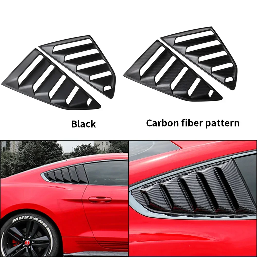 Fit for Chevrolet Chevy Camaro 2016-2022 Quater Window Louvers Side Vent Trim 2PCS Car Rear Window Shutter Cover Spoiler