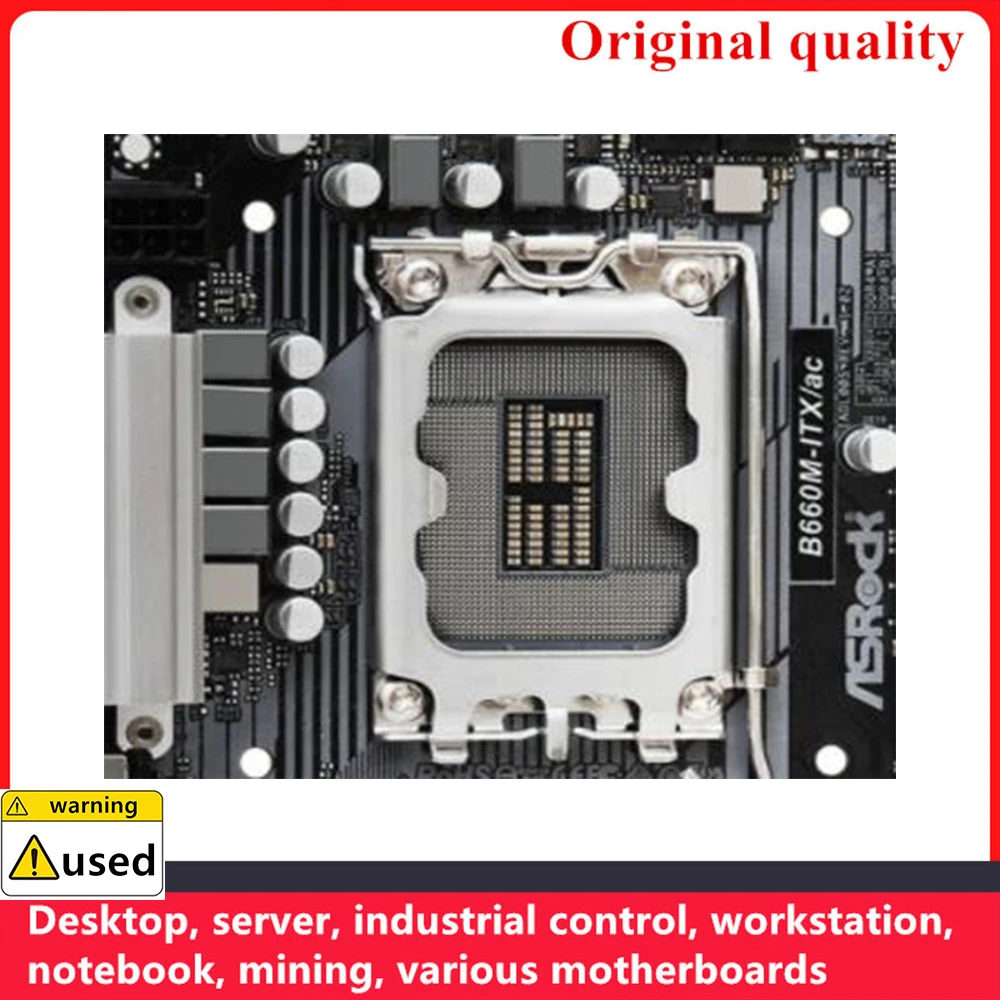 Gebruikt Voor Asrock B660M-ITX/Ac B660M-ITX Mini Moederborden Lga 1700 Ddr4 Voor Intel B660 Desktop Mainboard M.2 Nvme Sata Iii Usb3.0