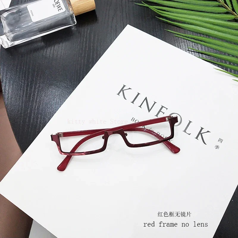 Anime Maki Zenin Cosplay Brille lila Halb rahmen Brille mit Linse Anime Kostüm Requisiten Zubehör